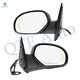 Driver & Passenger Side Mirror, LH-RH Power Adjust Heated Manual Folding For 2007-2013 Chevrolet Suburban 2500 With Signal Light; Without Blind Spot Monitor, Memory & Auto-Dimming