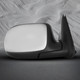 Right Passenger Side Mirror, Manual Adjust Non-Heated Chrome Manual Folding For 2000-2005 Chevrolet Tahoe Without Signal Light, Blind Spot Monitor, Memory & Auto-Dimming