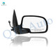 Right Passenger Side Mirror, Black Manual Folding For 2000-2005 GMC Yukon XL 1500