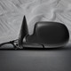 Left Driver Side Mirror, Power Adjust Heated Textured Black Manual Folding For 2003-2006 Chevrolet Silverado 2500 HD Without Signal Light, Blind Spot Monitor, Memory & Auto-Dimming