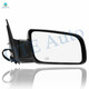 Right Passenger Side Mirror, Power Adjust Heated Paintable Manual Folding For 1988-1998 GMC C2500 Without Signal Light, Blind Spot Monitor, Memory & Auto-Dimming