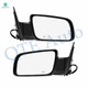 Driver & Passenger Side Mirror, Left-Right Power Adjust Heated Paintable Manual Folding For 1992-1999 GMC Yukon Without Signal Light, Blind Spot Monitor, Memory & Auto-Dimming