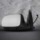 Right Passenger Side Mirror, Power Adjust Non-Heated Chrome Manual Folding For 1999 2000 GMC Sierra 2500 Without Signal Light, Blind Spot Monitor, Memory & Auto-Dimming