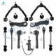 Set of 13 Front Upper Control Arm Ball Joint-Lower Suspension Ball Joint-Sway Bar Link-Inner and Outer Tie Rods Kit For 2000-2006 Gmc Yukon