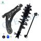 Set of 3 Front Left Lower Control Arm Ball Joint-Sway Bar Link-Quick Complete Strut-Coil Spring Assembly For 2009 2010 Pontiac G3