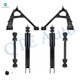 Set of 6 Front Lower Control Arm Ball Joint-Sway Bar Link-Shock Absorber For 2003-2006 Cadillac Escalade ESV