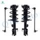 Set of 4 Front Sway Bar Link-Quick Complete Strut-Coil Spring Assembly For 2012-2017 Toyota Prius V