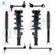 Set of 8 Front Sway Bar Link-Quick Complete Strut-Coil Spring Assembly-Rear Sway Bar Link-Shock Absorber For 2013-2019 Ford Taurus