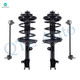 Set of 4 Front Sway Bar Link-Quick Complete Strut-Coil Spring Assembly For 2003-2005 Acura MDX