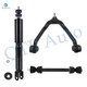 Set of 3 Front Upper Control Arm Ball Joint-Sway Bar Link-Shock Absorber For 2000-2006 GMC Yukon Exc. Z55 Autoride Suspension