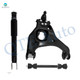 Set of 3 Front Right Upper Control Arm Ball Joint-Sway Bar Link-Shock Absorber For 2004 GMC Sierra 1500