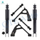 Set of 6 Front Lower Control Arm Ball Joint-Sway Bar Link-Shock Absorber For 1999-2006 GMC Sierra 1500