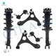 Set of 6 Front Lower Control Arm Ball Joint-Sway Bar Link-Quick Complete Strut-Coil Spring Assembly For 2006-2011 Honda Civic Coupe