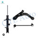 Set of 3 Front Left Lower Control Arm Ball Joint-Sway Bar Link-Suspension Strut Assembly For 2005 2006 2008-2011 Mazda Tribute