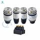 Full Set Air Suspension Solenoid Valve Block-Front-Rear Air Suspension Spring Bag For 2007-2015 Audi Q7