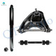 Set of 3 Front Right Upper Control Arm Ball Joint-Sway Bar Link-Shock Absorber For 1992-2001 GMC Jimmy Monotube Performance Upgrade