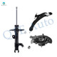 Set of 3 Front Right Lower Control Arm Ball Joint-Suspension Knuckle Assembly-Suspension Strut Assembly For 2012-2017 Toyota Camry