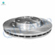 Set of 4 Front 294mm Brake Disc Rotors-Rear 268mm Brake Drum For 2007-2009 Chrysler Sebring