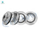 Set of 4 Front 305mm-Rear 330mm Brake Disc Rotors For 2003-2005 GMC Savana 2500