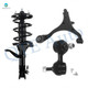 Set of 3 Front Right Lower Control Arm-Sway Bar Link-Quick Complete Strut-Coil Spring Assembly For 2002-2004 Honda CR-V