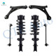 Set of 6 Front Lower Control Arm Ball Joint-Sway Bar Link-Quick Complete Strut-Coil Spring Assembly For 2011-2020 Dodge Grand Caravan