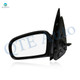 Left Driver Side Mirror, Manual Adjust Non-Heated Paintable Non-Folding For 1995-2005 Pontiac Sunfire