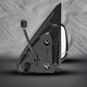 Right Passenger Side Mirror, Power Adjust Heated Paintable Manual Folding For 2002 Chevrolet Avalanche 1500