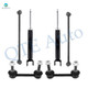 Set of 6 Rear Lower Rearward Control Arm-Sway Bar Link-Shock Absorber For 2011-2022 Dodge Durango