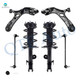 Set of 6 Front Lower Control Arm Ball Joint-Sway Bar Link-Quick Complete Strut-Coil Spring Assembly For 2006-2012 Toyota RAV4 L4