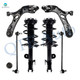 Set of 6 Front Lower Control Arm Ball Joint-Sway Bar Link-Quick Complete Strut-Coil Spring Assembly For 2018-2021 Lexus NX300