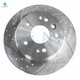 Set of 4 282mm Front-Rear Drilled Slotted Brake Disc Rotors For 2003-2011 Honda Element