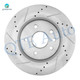 Front 330mm Drilled Slotted Brake Disc Rotors For 2012-2015 RAM C/V