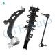 Set of 3 Front Left Lower Control Arm Ball Joint-Sway Bar Link-Quick Complete Strut-Coil Spring Assembly For 2013-2015 Lincoln MKT