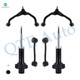 Set of 6 Front Upper Control Arm Ball Joint-Sway Bar Link-Suspension Strut Assembly For 2007-2011 Dodge Nitro
