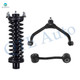 Set of 3 Front Right Upper Control Arm Ball Joint-Sway Bar Link-Quick Complete Strut-Coil Spring Assembly For 2002-2007 Jeep Liberty