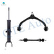 Set of 3 Front Upper Control Arm Ball Joint-Sway Bar Link-Suspension Strut Assembly For 2005-2009 Dodge Dakota