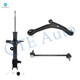 Set of 3 Front Right Lower Control Arm Ball Joint-Sway Bar Link-Suspension Strut Assembly For 2001 2002 Acura MDX