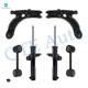 Set of 6 Front Lower Control Arm-Sway Bar Link-Suspension Strut Assembly For 2005 2006 Volkswagen Jetta