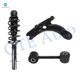 Set of 3 Front Lower Control Arm-Sway Bar Link-Quick Complete Strut-Coil Spring Assembly For 2003-2005 Volkswagen Beetle