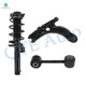 Set of 3 Front Lower Control Arm-Sway Bar Link-Quick Complete Strut-Coil Spring Assembly For 2005 2006 Volkswagen Jetta