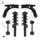 Set of 6 Front Lower Control Arm-Sway Bar Link-Quick Complete Strut-Coil Spring Assembly For 2005 2006 Volkswagen Jetta