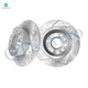 Rear 253mm Drilled Slotted Brake Disc Rotors For 2006 2010-2012 Seat Altea