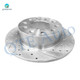 Rear 253mm Drilled Slotted Brake Disc Rotors For 2006 2013 Seat Toledo