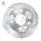 Rear 253mm Drilled Slotted Brake Disc Rotors For 2010-2014 2017 Volkswagen GTI
