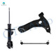 Set of 3 Front Right Lower Control Arm Ball Joint-Sway Bar Link-Suspension Strut Assembly For 2006-2018 Toyota Yaris