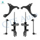 Set of 6 Front Lower Control Arm-Sway Bar Link-Suspension Strut Assembly For 2012 Hyundai Elantra