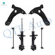 Set of 6 Front Lower Control Arm Ball Joint-Sway Bar Link-Suspension Strut Assembly For 2008-2014 Scion XD