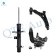 Set of 3 Front Right Lower Control Arm Ball Joint-Suspension Knuckle Assembly-Suspension Strut Assembly For 2006-2011 Ford Focus