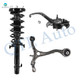Set of 3 Front Right Lower Control Arm-Suspension Knuckle Assembly-Quick Complete Strut-Coil Spring Assembly For 2009-2014 Acura TSX