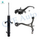 Set of 3 Front Left Lower Control Arm-Suspension Knuckle Assembly-Suspension Strut Assembly For 2008-2012 Honda Accord